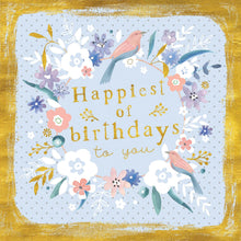 Load image into Gallery viewer, Bird Wreath Birthday