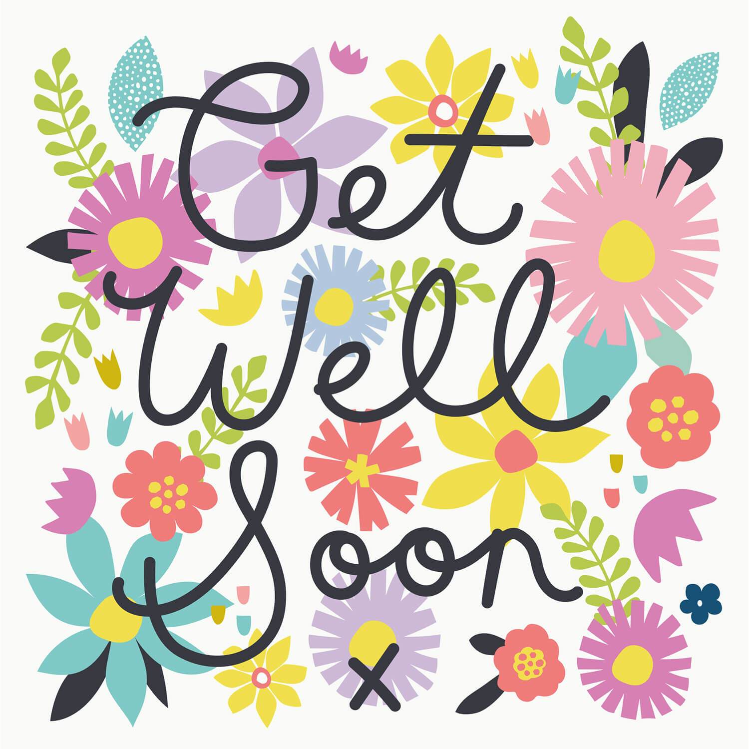 get well soon flowers clipart