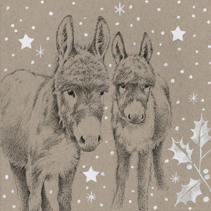 Donkeys Winter Wonderland